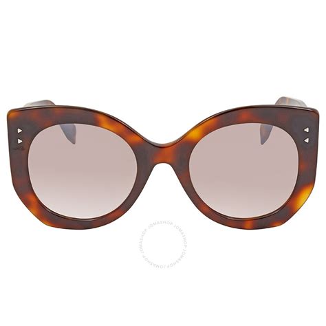 fendi ff 0265/s|Fendi Pink Gradient Mirror Cat Eye Sunglasses FF 0265/S .